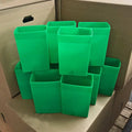 Set of 12 Light Green Factory Flawed Luminaries