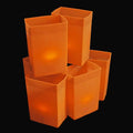 Set of 6 Orange Luminaries