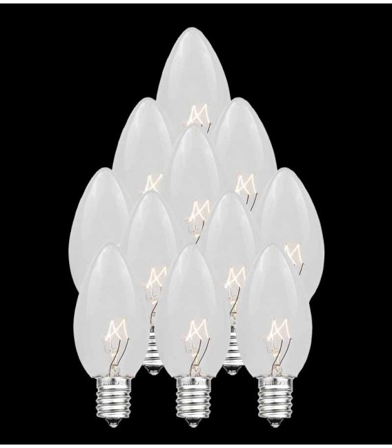 Set of 13 Replacement Clear C7 Light Bulbs