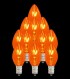Set of 13 Replacement Orange C7 Light Bulbs