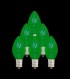 Set of 7 Replacement Green C7 Light Bulbs