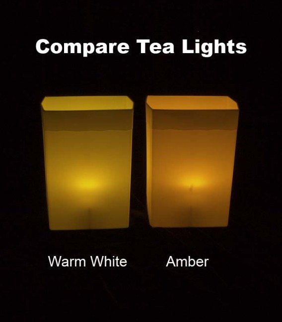 Compare Tea Lights in Yellow Luminary