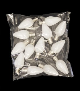 Set of 13 LED C7 Pure White Bulbs