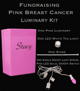Breast Cancer Remembrance Pink Luminaria Kit