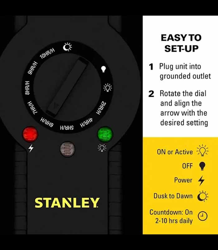 STANLEY W38463 Light Timer - Select Twin