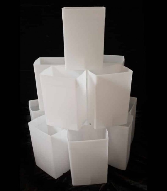 Set of 12 White Luminaries