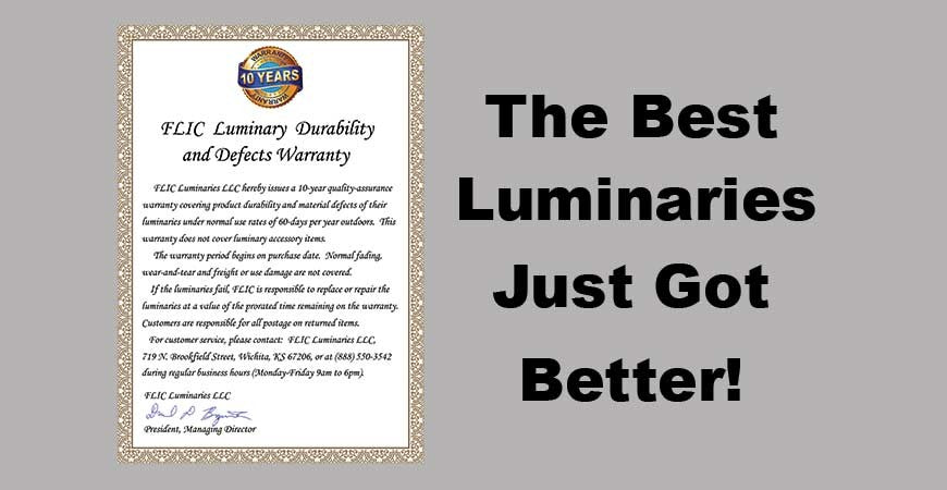 FLIC Luminaries Extends Durability Warranty Coverage