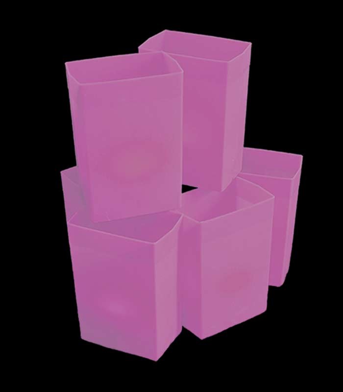 Set of 6 Pink Luminaries