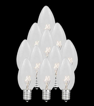 Set of 13 Replacement Clear C7 Light Bulbs