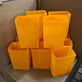 Set of 12 Orange Factory Flawed Luminaries