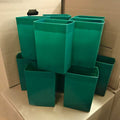 Set of 12 Dark Green Factory Flawed Luminaries