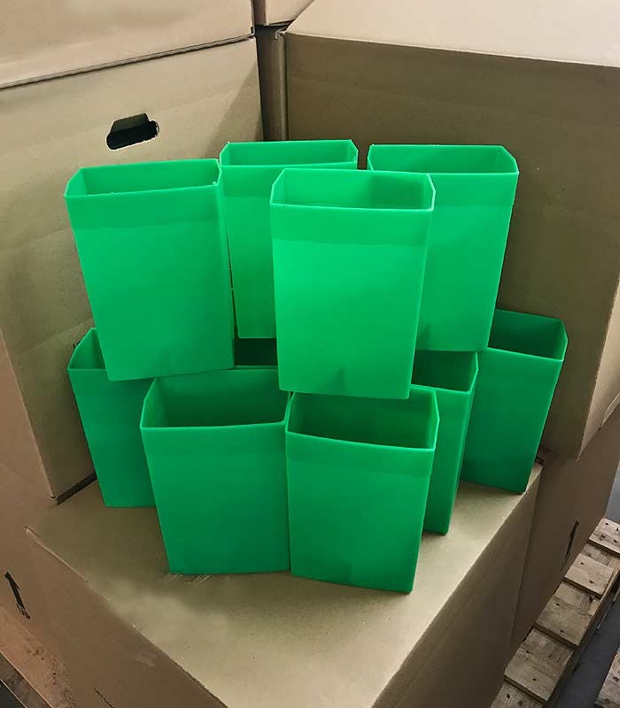 Set of 12 Light Green Factory Flawed Luminaries