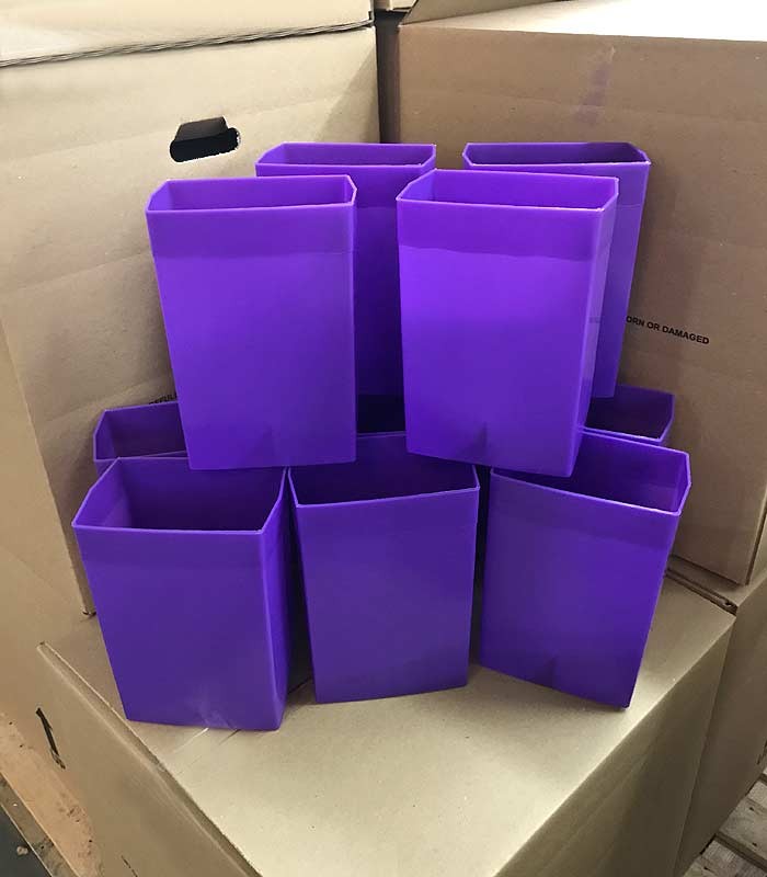 Set of 12 Dark Purple Factory Flawed Luminaries