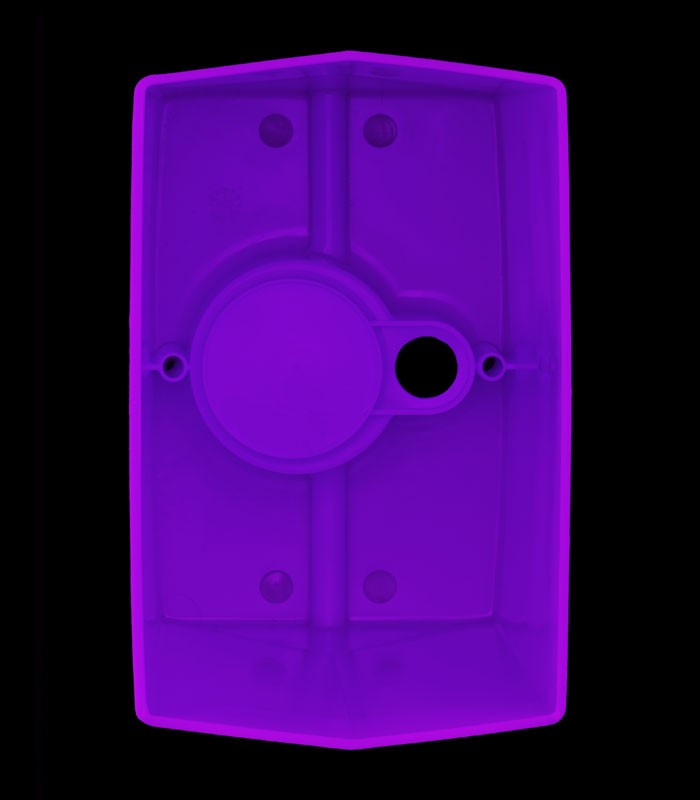 View looking inside Purple Luminary
