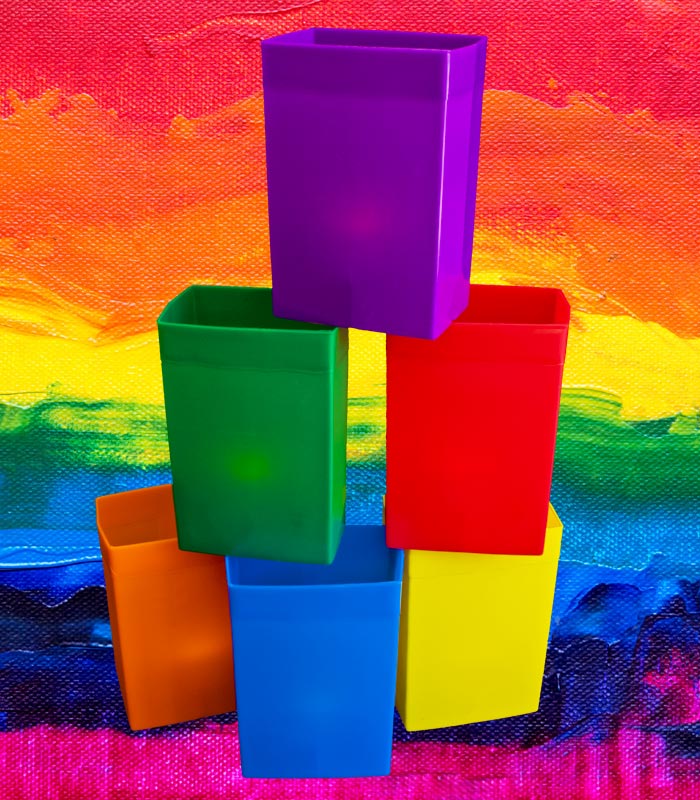 Set of 6 Rainbow Luminaries