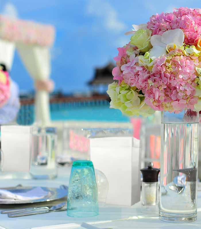 Luminarias at Wedding Reception