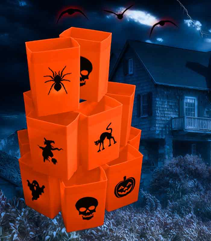 Set of 12 Halloween Luminaries