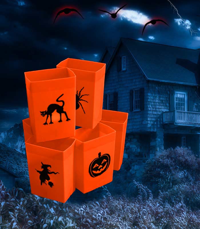Set of 6 Halloween Luminaries