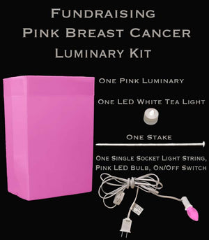 Breast Cancer Remembrance Pink Luminary Kit