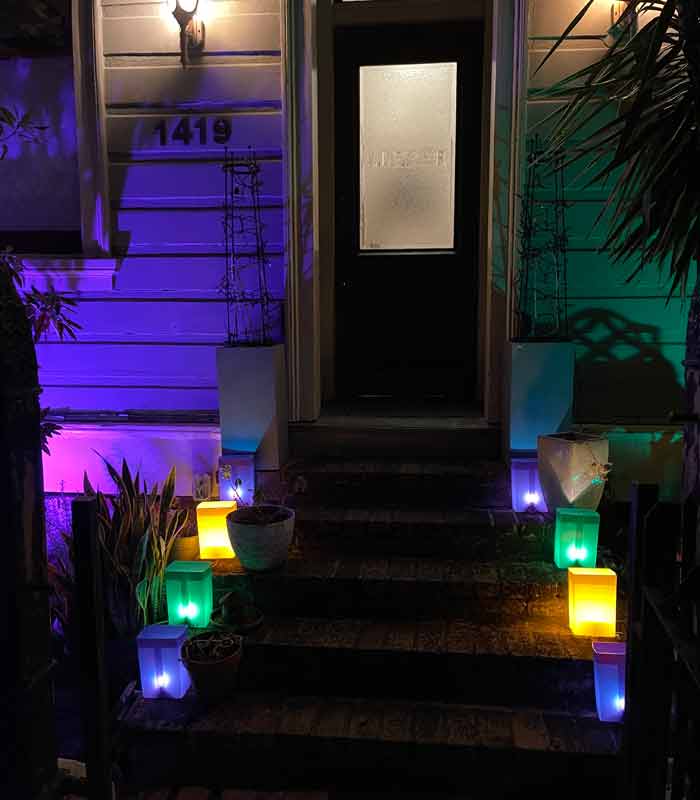 Mardi Gras Luminaries Example