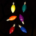 Set of 6 Colored LED C7 Light Bulbs