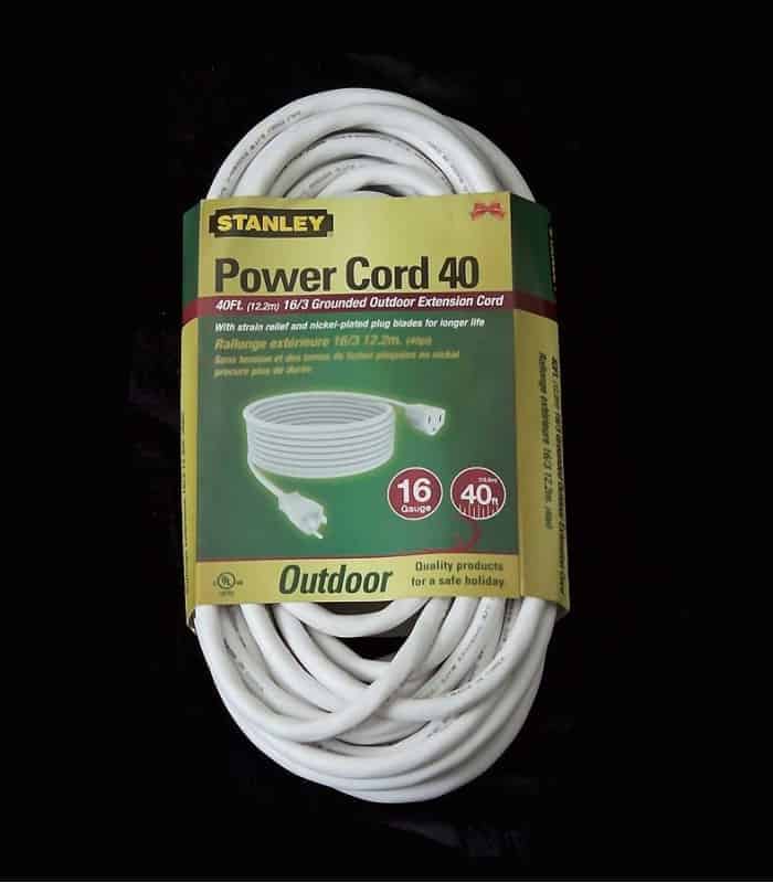 Stanley White Power Cord 40 (front)