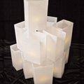 Set of 12 White Luminaries