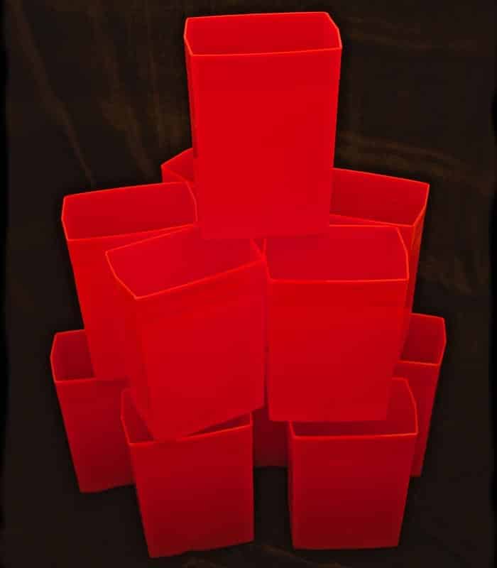 Set of 12 Red Luminaries
