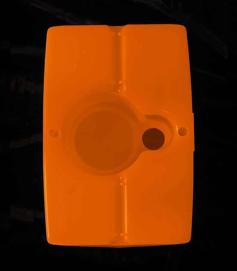 View of Orange Luminary bottom