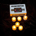 Set of 6 Amber LED Tea Lights