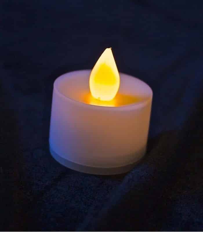 Amber LED Tealight