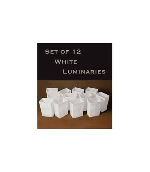The Reserve:  12 White Luminary Kits