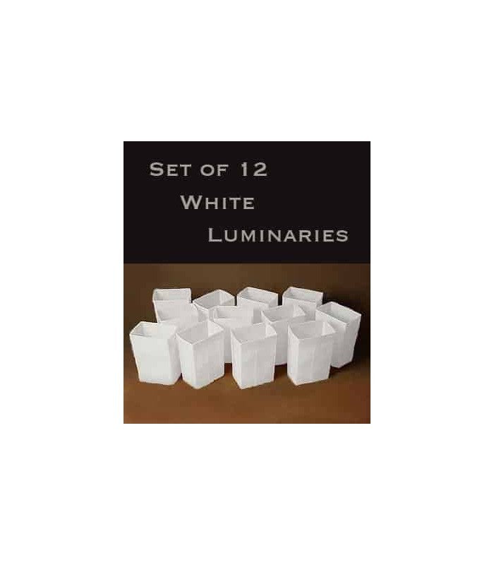 The Reserve:  12 White Luminary Kits